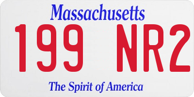 MA license plate 199NR2