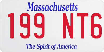 MA license plate 199NT6