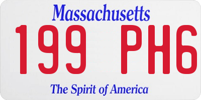 MA license plate 199PH6