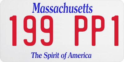 MA license plate 199PP1