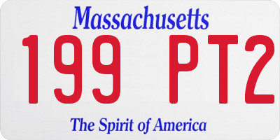 MA license plate 199PT2