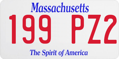 MA license plate 199PZ2
