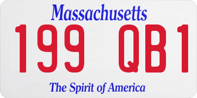 MA license plate 199QB1