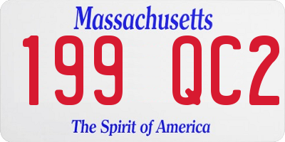 MA license plate 199QC2
