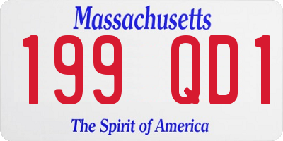 MA license plate 199QD1