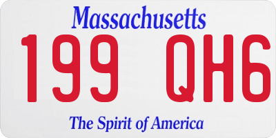 MA license plate 199QH6