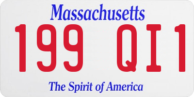 MA license plate 199QI1