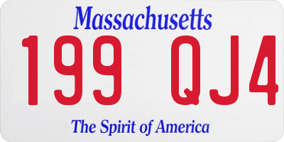 MA license plate 199QJ4