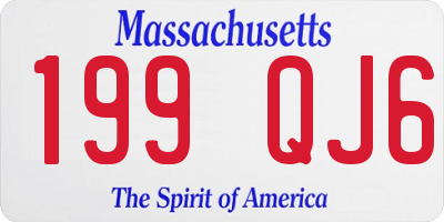 MA license plate 199QJ6