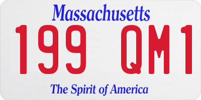 MA license plate 199QM1
