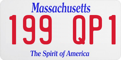 MA license plate 199QP1