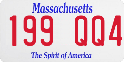 MA license plate 199QQ4