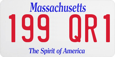 MA license plate 199QR1