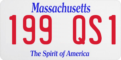 MA license plate 199QS1