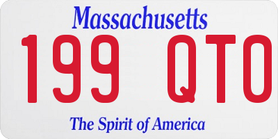 MA license plate 199QT0