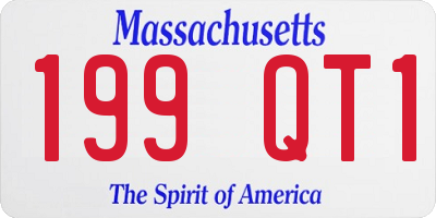 MA license plate 199QT1