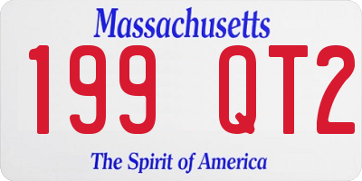 MA license plate 199QT2