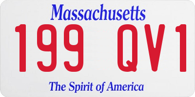 MA license plate 199QV1