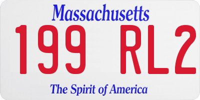 MA license plate 199RL2