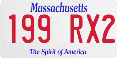 MA license plate 199RX2
