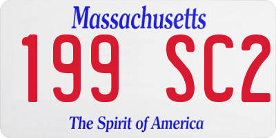 MA license plate 199SC2