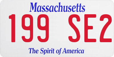 MA license plate 199SE2