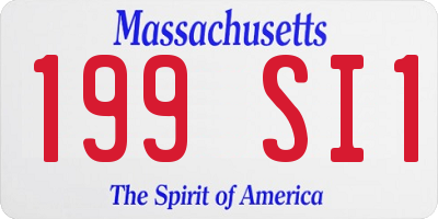 MA license plate 199SI1