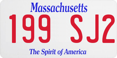 MA license plate 199SJ2