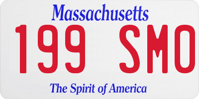 MA license plate 199SM0