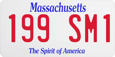 MA license plate 199SM1