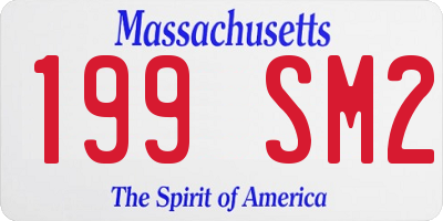 MA license plate 199SM2