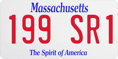 MA license plate 199SR1