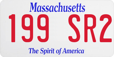 MA license plate 199SR2
