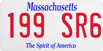 MA license plate 199SR6