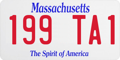 MA license plate 199TA1