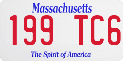 MA license plate 199TC6