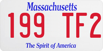MA license plate 199TF2