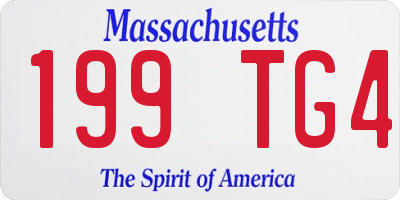 MA license plate 199TG4
