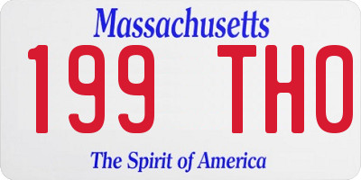 MA license plate 199TH0