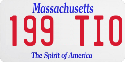 MA license plate 199TI0