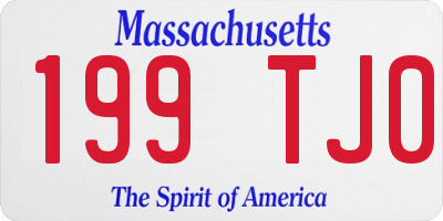 MA license plate 199TJ0