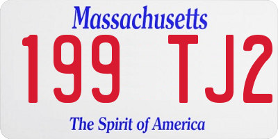 MA license plate 199TJ2