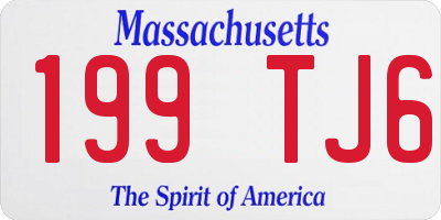 MA license plate 199TJ6