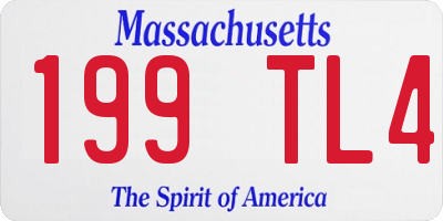 MA license plate 199TL4