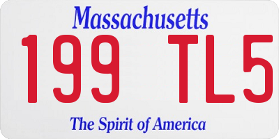 MA license plate 199TL5
