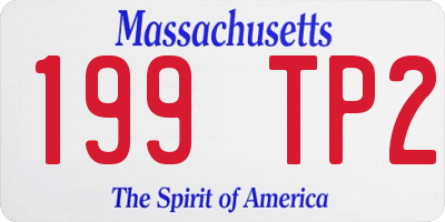 MA license plate 199TP2