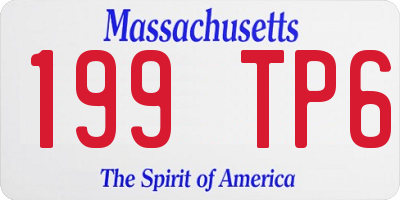 MA license plate 199TP6