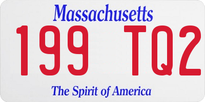 MA license plate 199TQ2