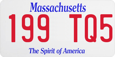 MA license plate 199TQ5