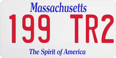 MA license plate 199TR2